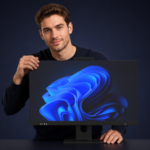 Nouvel <span class=keywords><strong>ordinateur</strong></span> <span class=keywords><strong>de</strong></span> laboratoire scolaire 23,8/27 pouces, processeur Intel Quad Core 2,4 GHz, 4 Go <span class=keywords><strong>de</strong></span> RAM, 128 Go SSD+HDD, Windows 10, PC tout-en-un LCD, prise US, monobloc - Product Image 3