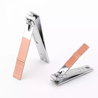 Ensemble d'outils de manucure professionnels en acier inoxydable, coupe-ongles en or rose, offre spéciale