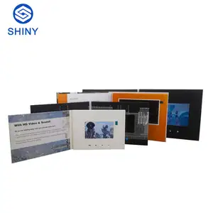 Mới đến tùy chỉnh video Brochure 5 inch <span class=keywords><strong>LCD</strong></span> tập sách cho đám cưới kinh doanh thanh lịch thiên thần âm nhạc qua làm giấy chất lượng cao - Product Image 6