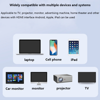 Receptor de vídeo HD 4K, adaptador de pantalla inalámbrico HDMI 2,4G, WiFi, Compatible con IOS Dongle, Android, para proyector de TV
