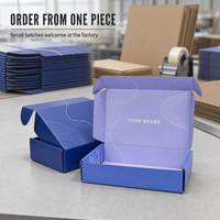 Boîtes d'expédition personnalisées avec logo imprimé, emballage en carton ondulé Airbox, boîte pliante pour l'e-commerce, commande à partir d'une seule pièce