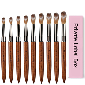 <span class=keywords><strong>Pinceau</strong></span> à ongles de luxe à manche en bois <span class=keywords><strong>pour</strong></span> <span class=keywords><strong>manucure</strong></span>, gel, poudre acrylique 3D, stylo de dessin liquide – Marque privée - Product Image 1