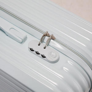 Valise Cabine Sélectionnée 20 Pouces Couleur Macaron Fermeture Éclair Solide Roues Pivotantes Durables Unisexe Voyage Loisirs Hiver 2023 - Product Image 2