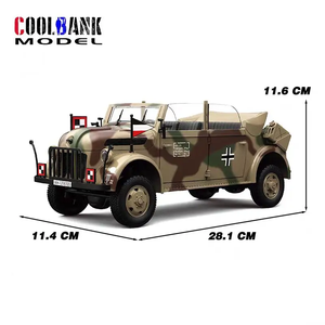 Allemagne Commander Alloys 1/18 Modèle de véhicule 2.4Ghz Jouets en métal <span class=keywords><strong>4X4</strong></span> 4CH Emulate Military Hobby Cadeaux HG4-51 - Product Image 2