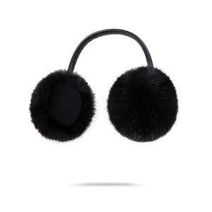 Теплые зимние наушники из мягкого меха кролика рекс для девочек - Product Image 1