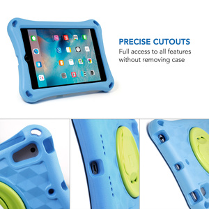Étui pour tablette, anti-choc, couverture complète pour enfants, étui de haute qualité avec Rotation à 360 degrés, couverture en EVA pour <span class=keywords><strong>iPad</strong></span> <span class=keywords><strong>9</strong></span>.<span class=keywords><strong>7</strong></span>/10.2/10.5/10.<span class=keywords><strong>9</strong></span>/11/mini, 10 pièces - Product Image 3