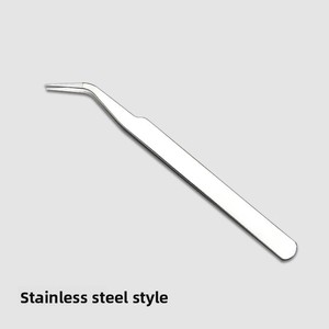 <span class=keywords><strong>Pince</strong></span> <span class=keywords><strong>à</strong></span> épiler pour sourcils et faux cils, débutant, greffage, beauté, pointe inclinée, pointe pointue, durable, précision, pointe lisse, 10MM HaoNan A-37 Maquillage - Product Image 5