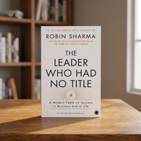 El líder sin título de Robin Sharma, libro en inglés con tapa blanda, motivacional, de negocios y educación, 216 páginas