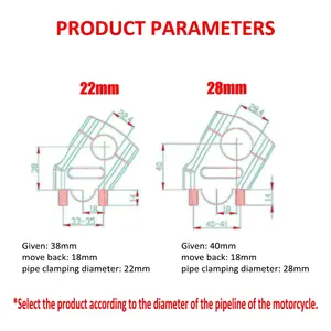 Nuevo Elevador de Manillar para Motocicleta <span class=keywords><strong>Kawasaki</strong></span> Eliminator <span class=keywords><strong>500</strong></span> SE 2024 400 450, Dispositivo de Elevación de <span class=keywords><strong>Motocross</strong></span>, Ajustable Delantero/Trasero - Product Image 4