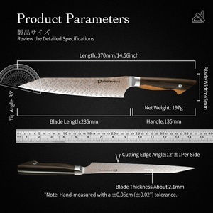 El <span class=keywords><strong>mejor</strong></span> <span class=keywords><strong>cuchillo</strong></span> de Damasco <span class=keywords><strong>para</strong></span> cortar <span class=keywords><strong>carne</strong></span> VG10, fileteado de cocina de acero Damasco <span class=keywords><strong>para</strong></span> cortar verduras, pescado, <span class=keywords><strong>cuchillo</strong></span> japonés - Product Image 5