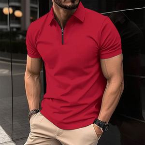 <span class=keywords><strong>Camicia</strong></span> di cotone <span class=keywords><strong>uomo</strong></span> vestiti di alta qualità bianco freddo della gioventù all'ingrosso T-Shirt da <span class=keywords><strong>uomo</strong></span> in bianco Plain T-Shirt Polo <span class=keywords><strong>con</strong></span> Zip - Product Image 2