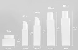 Botella de vidrio suave de color rosa para cuidado de la piel, botella de vidrio suave de 30ml, 50ml, 100ml, 120ml, con bomba sostenible, venta al por mayor - Product Image 4