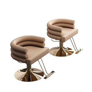Sillón de Barbería de Cuero Premium K con Elevación Hidráulica, Sillón de Estilismo para Salón de Belleza, Sillón Moderno para Estilizar el Cabello - Product Image 5