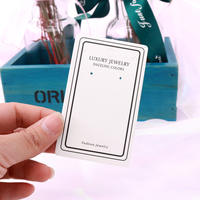 Foil and Embossed Necklace Display Cards – Premium Packaging