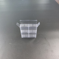 Petite boîte plastique en PVC transparent pour savon, 10 pièces, petite boîte en plastique transparent pour savon