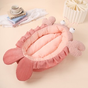 Novelty Lobster Shape Plush <b>Pet</b> <b>Bed</b> for Cats Dogs Winter Warm Cozy House Custom Logo OEM ODM Wholesale - Product Image 2
