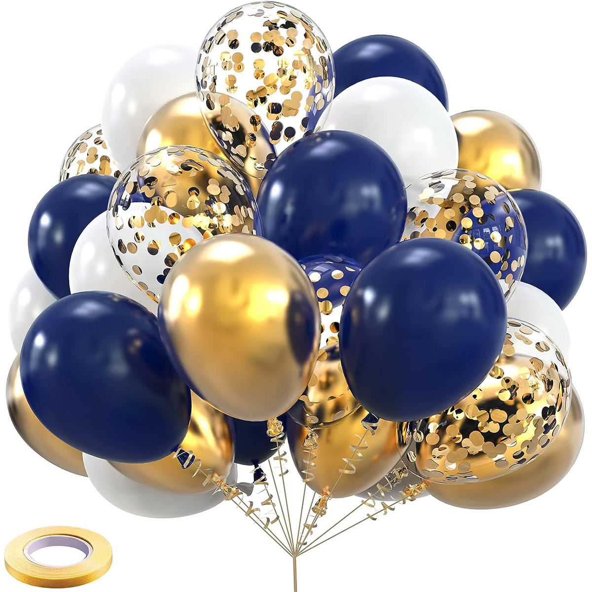 Wholesale 12inch 50 Piece Metal Sparkling Balloon Set, Birthday Party Ceremony Decoration, Colorful Balloon Set