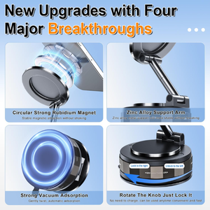 Support de support de téléphone portable de voiture magnétique de haute qualité avec ventouse pour bureau ou tableau de bord prix compétitif - Product Image 3