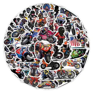 50PCS漫画MotoGPビニールステッカー粘着車jdmステッカー子供用ラップトップ用DIY