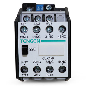 Contactor de CA Tengen CJX1-9 20A Trifásico 220V 380V Montaje en Riel DIN - Product Image 1