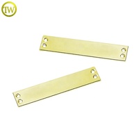Etiquetas de Metal para Ropa Hechas en Fábrica, Accesorios Metálicos Dorados, Logotipos con Letras Grabadas Personalizadas, Etiquetas de Nombre Metálicas para Coser en Sujetadores