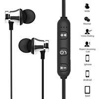 Écouteurs sans fil magnétiques intra-auriculaires à tour de cou XT11 V4.2 pour le sport, modèle très populaire