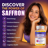 Gummies Pureon OEM/ODM au Safran et L-Théanine pour le Soulagement du Stress, l'Équilibre de l'Humeur, la Relaxation et le Soutien du Cortisol