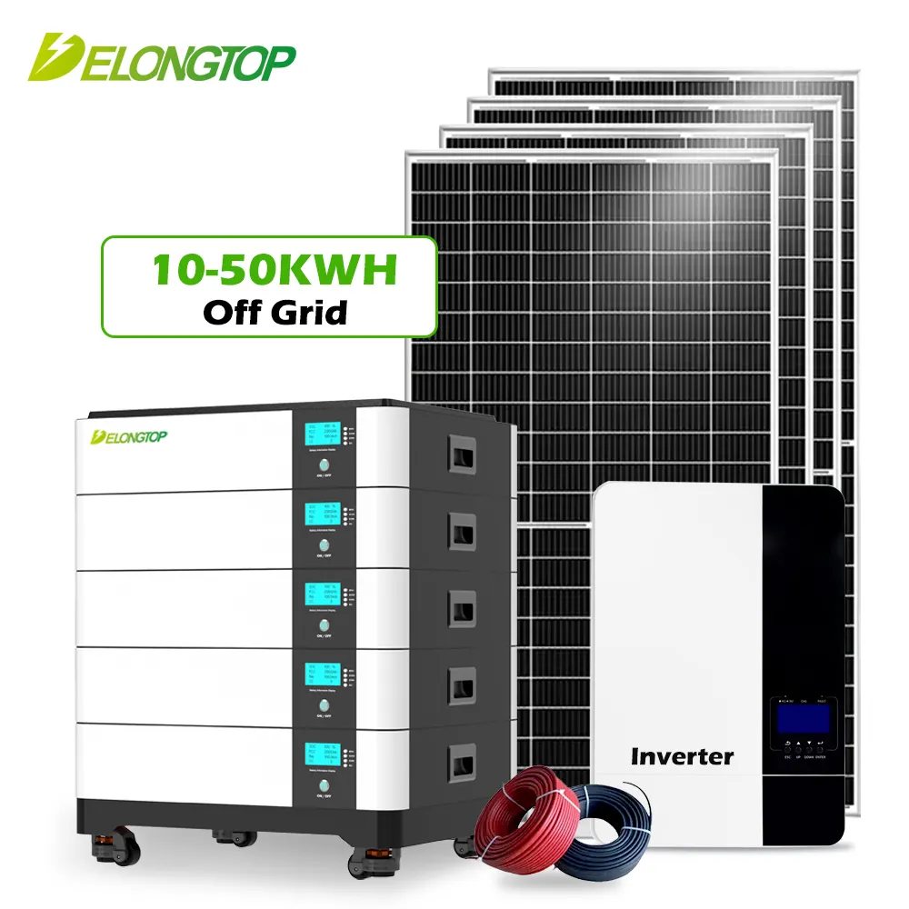 Système de conteneur de stockage d'énergie domestique solaire empilable haute capacité, batterie Lifepo4 1000Ah 51.2V 50kwh 48V