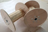 Carrete de Madera Resistente para Cable Eléctrico, Cable de Fibra Óptica y Rollos Industriales