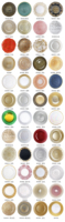 Tuekey Reef Assiettes de présentation rondes en or de 13 pouces pour les mariages et la maison Assiettes en verre élégantes avec motif de mariage