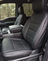 Pour Ford F150 F250 F350 F450 2021 2022 2023 2024 2025 2026, housses de siège sur mesure pour voiture, 5 places, cuir artificiel