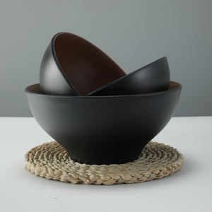 Tazón de Sopa Redondo Dorado de Melamina Moderno, Ecológico y Personalizado de Alta Calidad, Tazones Japoneses para Ramen, Tazón para Arroz y <span class=keywords><strong>Curry</strong></span> - Product Image 3