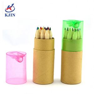 Juego de 12 Lápices de Colores Naturales Mini de 3.5 Pulgadas con Sacapuntas y Estuche de Tubo de Papel - Product Image 4