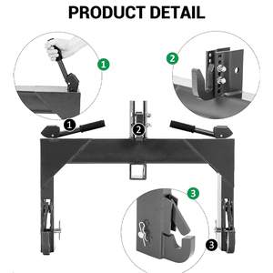 3-נקודה טרקטור מהיר מקלט קטגוריה 1 טרקטור ליישם הסתגלות אין קועים נדרש ירוק אבקת מעיל - Product Image 3