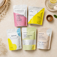 Sachet Doypack Mat Personnalisé avec Impression Artistique, Refermable à Fermeture Éclair, Qualité Alimentaire, pour Emballage de Compléments Alimentaires