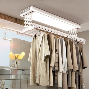 Intelligent remote control electric clothes drying rack hidden lifting double rod automatic clothes drying telescopic rod - Product Image 2