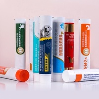 Envase de Tubo ABL Cilíndrico de 120g Personalizado de Fábrica para Crema de Aseo para Mascotas, Tubo Extruido Ecológico de Plástico-Aluminio-Plástico
