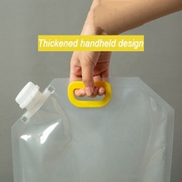 Poches Souples en Plastique de Gros 2,5L 5L 10L avec Bec, pour Savon Liquide, Sacs Imprimables à Poignées