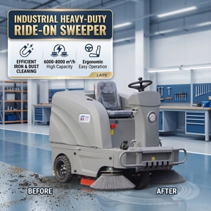 Laite – <span class=keywords><strong>Meilleur</strong></span> Prix : Balayeuse Industrielle Autoportée Électrique pour Nettoyage de Voiries, Feuilles, Poussière et Déchets – <span class=keywords><strong>Aspirateur</strong></span> de Rue - Product Image 1