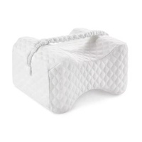 Oreiller de genou en mousse à mémoire de forme pour dormeurs latéraux Contour ergonomique Wedge Orthopédique en forme d'os regardant la télévision oreiller de lecture