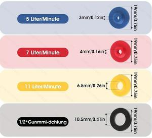 Ensemble <span class=keywords><strong>d</strong></span>'adaptateurs économiseur <span class=keywords><strong>d</strong></span>'<span class=keywords><strong>eau</strong></span> au design moderne, limiteur <span class=keywords><strong>de</strong></span> <span class=keywords><strong>d</strong></span>ébit et limiteur <span class=keywords><strong>de</strong></span> <span class=keywords><strong>d</strong></span>ébit pour <span class=keywords><strong>pommeau</strong></span> <span class=keywords><strong>de</strong></span> <span class=keywords><strong>douche</strong></span>, 8 pièces - Product Image 4