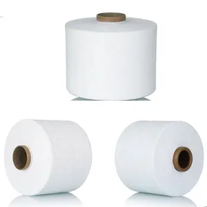 Độ bền cao OE Spun sợi trắng đen polyester bông pha trộn đan chủ đề nguyên nón STAPLE sợi hilos Para Crochet