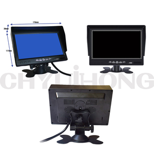 7 inch xe Sao lưu đảo ngược màn hình với hồng ngoại LED tầm nhìn ban đêm không thấm nước Xem phía sau đảo ngược Hệ thống 4 pin cáp mở rộng - Product Image 4