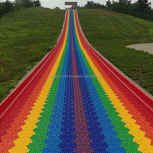 Toboggan Arc-en-ciel Sec Coloré en Plastique pour Enfants et Adultes – Jeux d'Aventure Extérieurs pour Parcs d'Attractions - Product Image 3