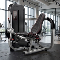 Machine d'extension des jambes avec pile de poids sélectionnable pour l'isolation des quadriceps et l'entraînement contrôlé de l'extension du genou