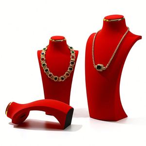 WEIMEI Présentoir de collier en cuir PU noir pour pendentif Logo personnalisé - Product Image 6