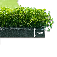 Tapis d'entraînement de golf en gazon artificiel 4x5 pieds, 5 mm d'épaisseur, antidérapant, durable, pliable et portable