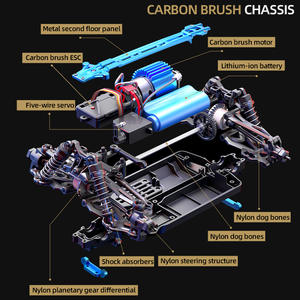 <span class=keywords><strong>Voiture</strong></span> de drift RC à l'échelle réelle, tout-terrain, haute vitesse, jouet télécommandé pour garçons, vitesse 70 km/h - Product Image 4