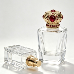 Wholesale US Stock Warehouse 100ml Square Luxury Designer Perfume Bottle EDP EDT Lasts 12h <b>Spray</b> Screw Cap Stainless Glass - Product Image 2