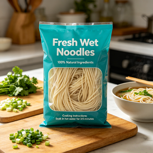 Délicieuses Nouilles Udon Fraîches <span class=keywords><strong>et</strong></span> Humides de Blé Dur, Prêtes à Consommer, Cuites, Non Frites, Saines, Faible en Gras, Lot en Gros - Product Image 5